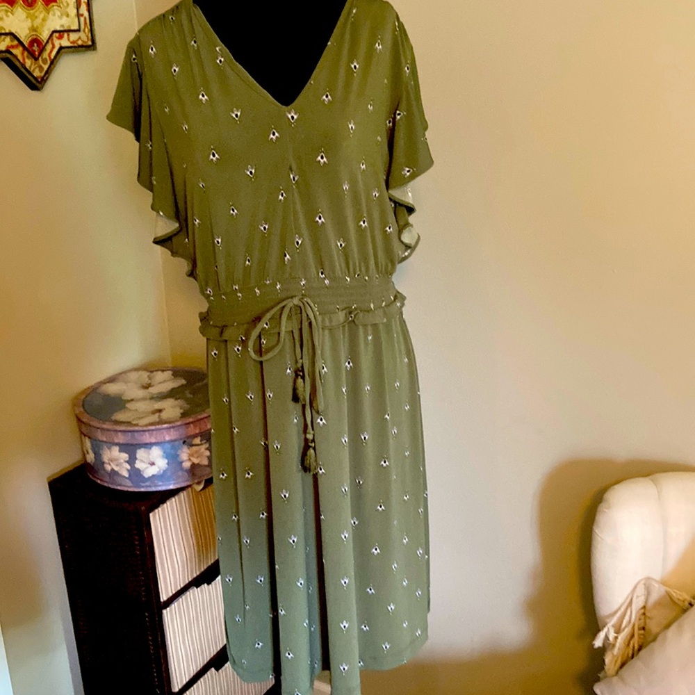 Army green dress